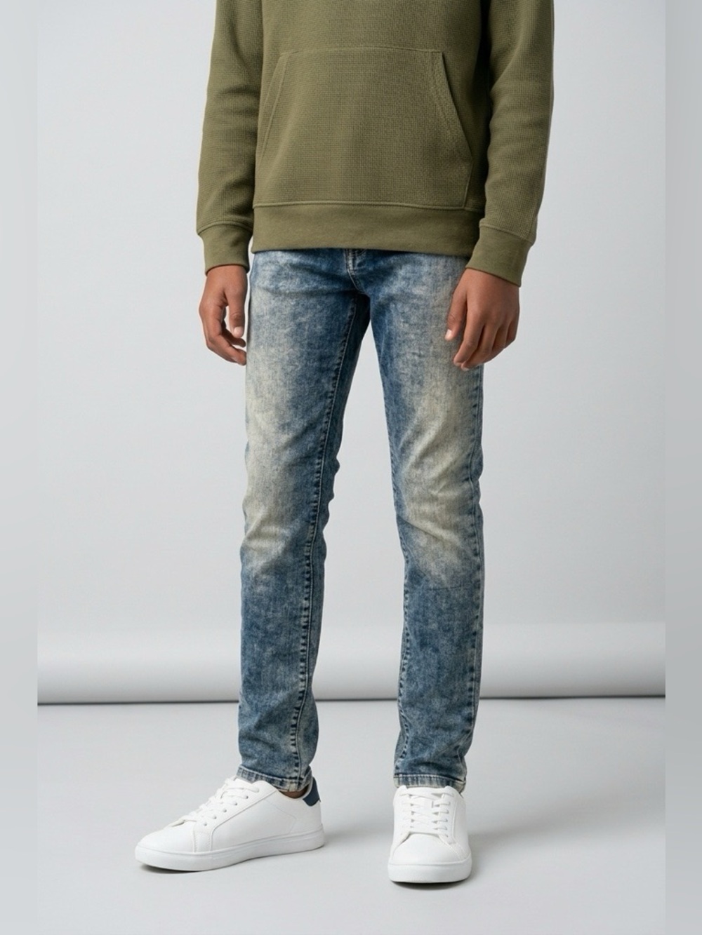 Trussardi Junior Boys 16 Slim Straight Blue Stretch Jeans